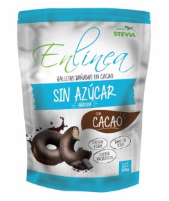 Galletas Bañadas en Cacao Sin Azucar Enlinea 100g